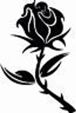 Rose19 Auto Aufkleber Rose Blume Wandtattoo 20 cm