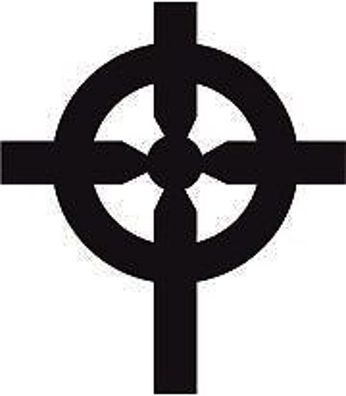 Rel7 Auto Aufkleber Celtic cross Zeichen Christ 10 cm
