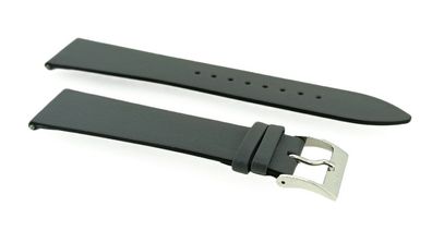 Junghans Form Uhrenarmband 21mm Leder grau 041/4885 Titanschließe