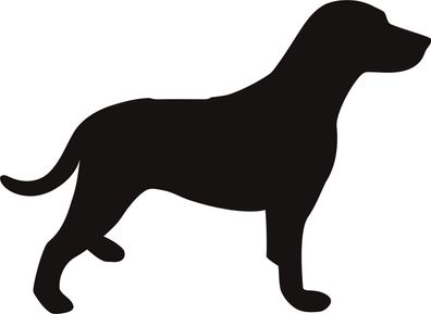 Hu6b, 1 Aufkleber Hund Wandtattoo Labrador Retriever 20 cm