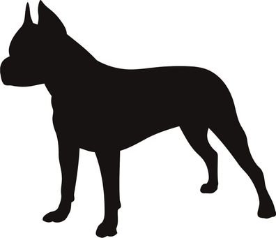 Hu3b, 1 Aufkleber Hund Wandtattoo American Staffordshire Terrier 20 cm