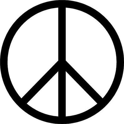 1 Aufkleber Frieden Peace Zeichen Auto Wände Folien 10 cm
