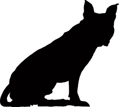 Hu12, 1 Aufkleber Hund Wandtattoo Staffordshire Bull Terrier 10 cm