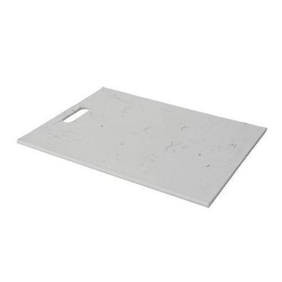 Schneidebrett aus Kunststoff weiß/ grau 40x30cm Spülmachinefest Küchenbrett Holzbrett