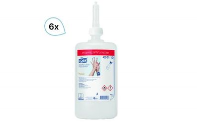 Desinfektion, Haut- & Händedesinfektion Tork Premium 6x1.000ml, System S1