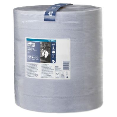 Tork Industrie Papierwischtücher blau W1 Universal Qualität, 3-lagig, 1.000 Blatt, 36