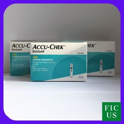 Accu-Chek Instant Teststreifen Doppelpack, 100 Stk - Diabetes Überwachung