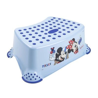 Keeeper Mickey Kinder Tritthocker mit Anti-rutsch-Funktion light blue
