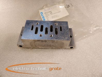 Festo NAU-1/4-1B-ISO Anschlussplatte Einzel Anschluss Platte Mat.-Nr.: 9485 unge