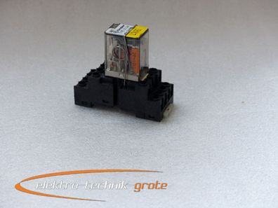 Finder 55.34 Miniatur-Steckrelais 110V AC Spule mit Finder 94.74 Sockel