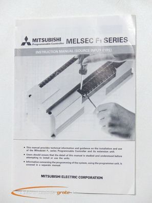 Mitsubishi Bedienungsanleitung / Englisch Melsec F1 Series