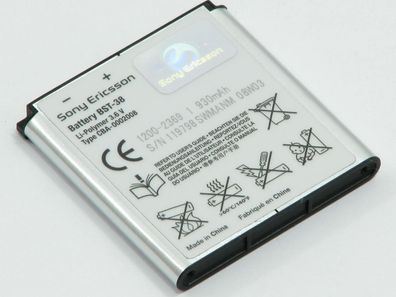 Original Sony Ericsson Akku BST-38 Xperia X10 Mini PRO Jalou C905 W995 C902 S312