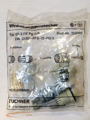 Euchner SR 6 WF Pg 11R Winkelbuchsenstecker 024999 - ungebraucht! -