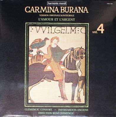 Harmonia Mundi HMU 338 - Clemencic Consort, René Clemencic - Carmina Burana, Vo