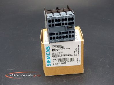 Siemens 3RH2911-2HA00 Hilfsschalterblock E-Stand 3 > ungebraucht! <