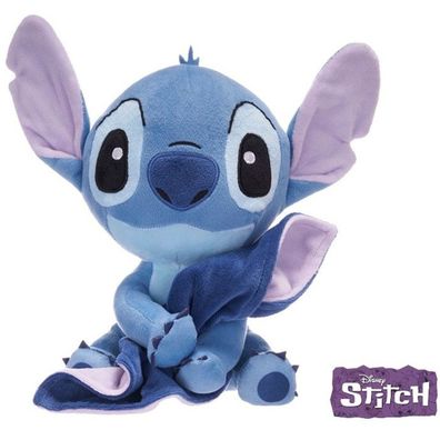 Disney Lilo & Stitch Plüschtier Stitch mit Blankie Kuscheldecke 22cm