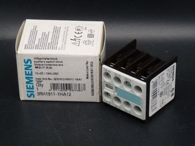 Siemens 3RH1911-1HA12 22E Hilfsschalterblock > ungebraucht! <