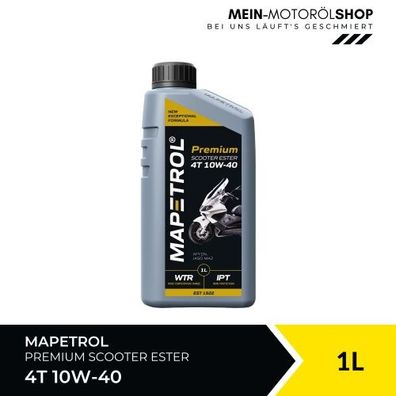 Mapetrol Premium Scooter Ester 4T 10W-40 1 Liter