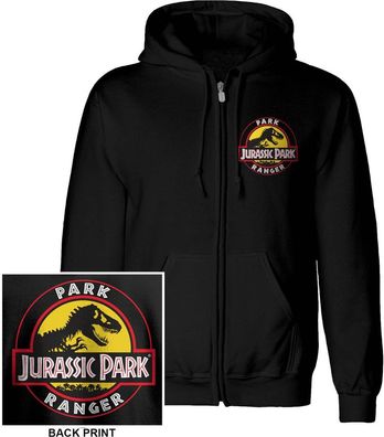Jurassic Park - Park Ranger (Zip-Up) Hoodie Black