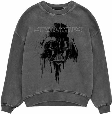 Star Wars - Dripping Vader (SuperHeroes Inc. Acid Wash Sweatshirt) Sweatshirt Black