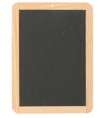 Bartl Schiefertafel ohne Linien mit Holzrahmen 29,5x21,8x1 cm für Griffel