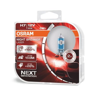 OSRAM H7 NightBreakerLaser150%NextGen 2erSet 12V