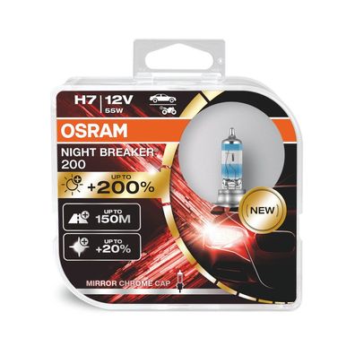OSRAM H7 NightBreaker200 % 2erSet 12V