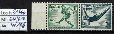 Los H21666: Deutsches Reich Mi. W 105 * *