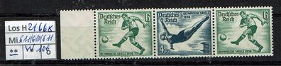 Los H21668: Deutsches Reich Mi. W 106 * *