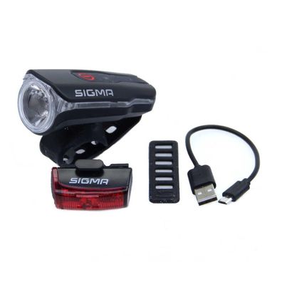 Sigma Akku-LED-Leuchtenset Aura 60 / Infinity - Fahrradbeleuchtung
