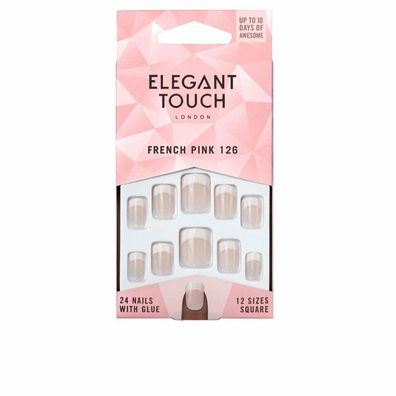 Elegant Touch Natural French Nails 126 Short