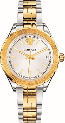 Versace V12030015 Hellenyium silber roségold Edelstahl Armband Uhr Damen NEU