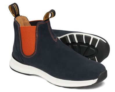 Blundstone Stiefel Boots #2147 Navy Leather with Burnt Orange Elastic (Active Ser...