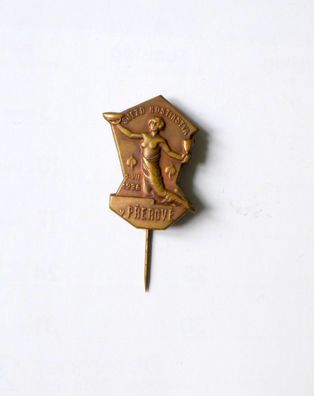 CSSR Abzeichen Pin Kongress des Gastgewerbes Prerove 1. VII.1936