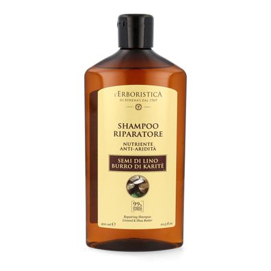 L'Erboristica di Athena's Shampoo mit Leinsamen & Sheabutter Extrakt 300 ml
