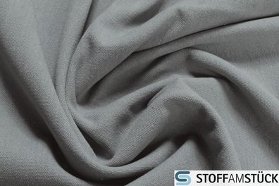 Stoff Baumwolle Polyester Rips grau Polsterstoff lichtecht strapazierfähig