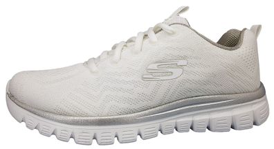 Skechers Graceful Get Connected 12615 Weiß WSL White/ Silver