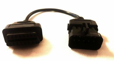 Adapter 10 PIN für Opel auf OBD2 16 Pin Stecker Diagnose Adapter Kabel