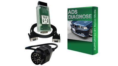 ADS Diagnose Interface für BMW OBD1 OBD2 INPA Software Diagnosegerät RS232