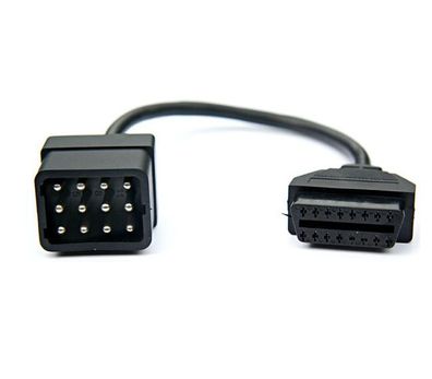 Adapter für Renault PKW 12 Pin auf 16 Pin Stecker OBD auf OBD2 Verbinder Stecker