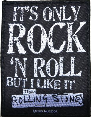 The Rolling Stones It´s Only Rock ´N Roll gewebter Aufnäher woven Patch