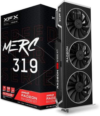 XFX Speedster MERC319 Radeon RX 6900XT Black Gaming Grafikkarte mit 16GB