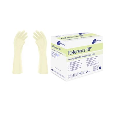 Reference? OP, OP-Handschuh aus Latex, gepudert, Gr. 8,5 | Packung (50 Paare)