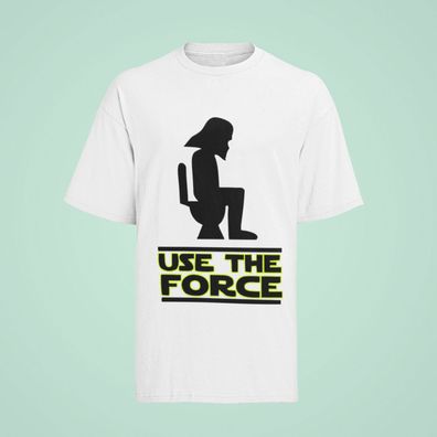Herren T-Shirt Bio Baumwolle Spruch Star Wars parodie Usw The Force Lustig