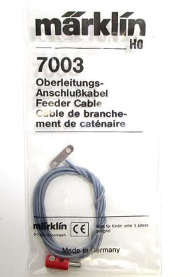 Spur H0 Märklin 7003 Oberleitungs - Anschlußkabel mit Stecker und Kontaktplatte - OVP
