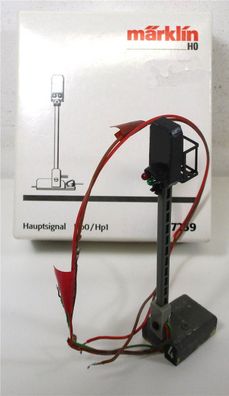 Spur H0 Märklin 7239 M-Gleis Licht-Hauptsignal rot/ grün in OVP (2669F)