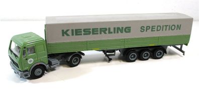 Spur H0 1/87 LKW MB Sattelzug Pritsche/ Plane Kieserling Spedition (52/03)