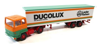Wiking H0 1/87 Ford Koffer-Sattelzug-LKW ICI Ducolux (11/02)