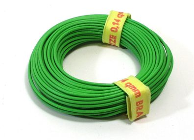 Kabel / Litze grün 10m 0,14mm² - verschiedene Marken (0,08€/ m) (Z122)