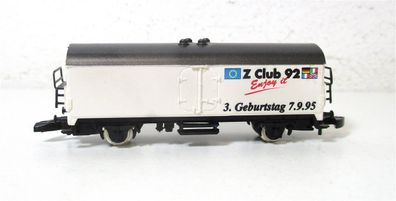 Märklin Z Club 92 Enjoy gedeckter Güterwagen 3. Geburtstag 07.09.95 (6700E)